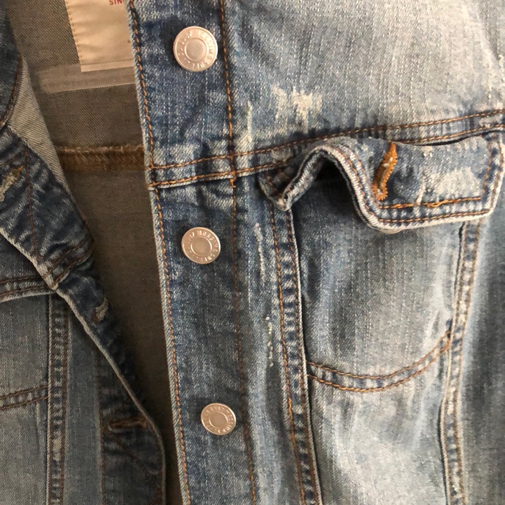 Mossimo Supply Co Blue Jean Jacket Cropped Denim - Picture 6 of 8